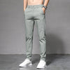 Pantalon stretch en soie Ice