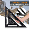 Outils à bois en alliage d'aluminium, règle triangulaire