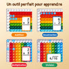 Cartes flash de mathématiques et tableau de fidget pop