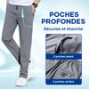 Pantalon stretch en soie Ice