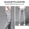 Pantalon stretch en soie Ice