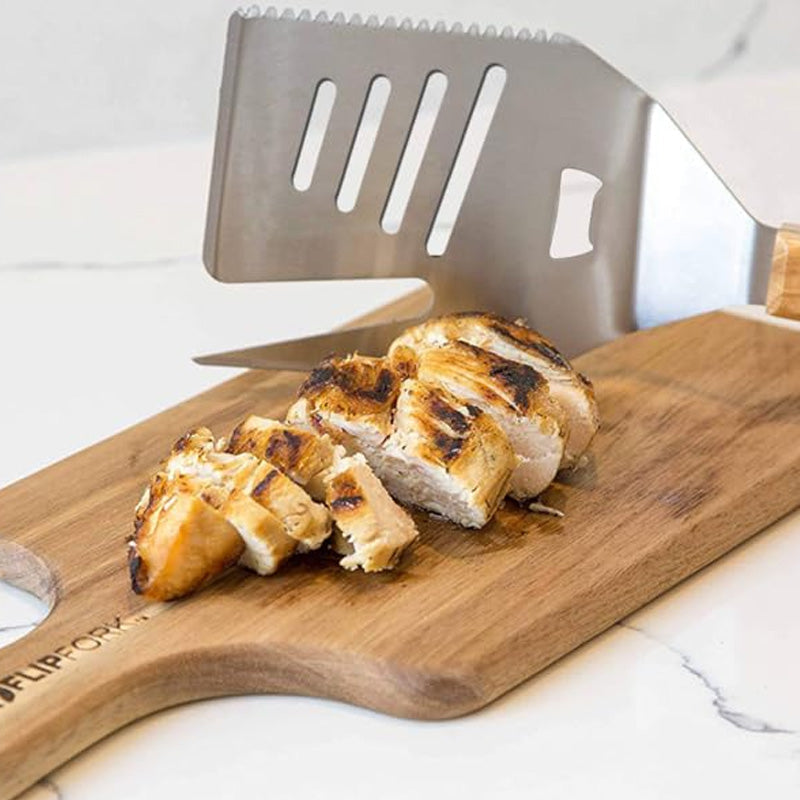 Spatule à griller 5-en-1 Fourchette avec couteau