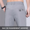 Pantalon stretch en soie Ice