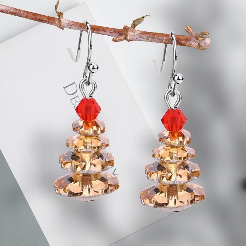 Boucles D'oreilles Sapin de Noël