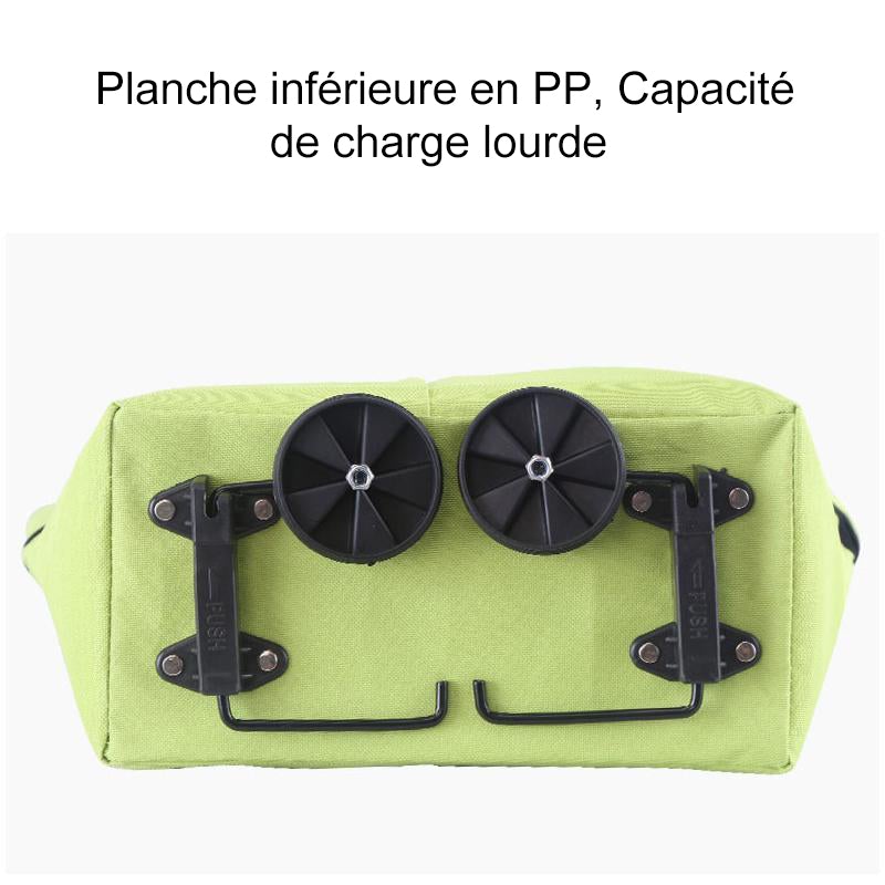 Ciaovie™ Sac à Provisions Pliant avec Roues - ciaovie