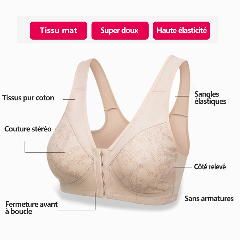 Ciaovie™ Soutien-gorge en Coton à Fermeture Avant - ciaovie