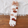 Chaussettes pelucheuses patte de chat