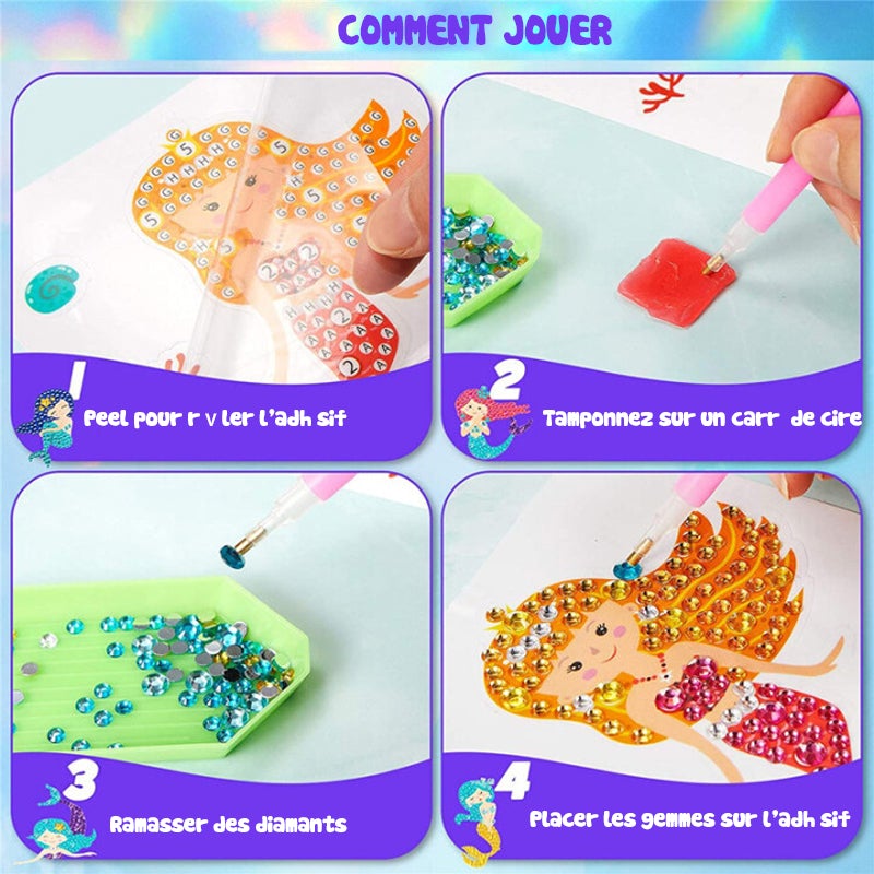 Autocollants De Peinture Au Cristal Pour Enfants