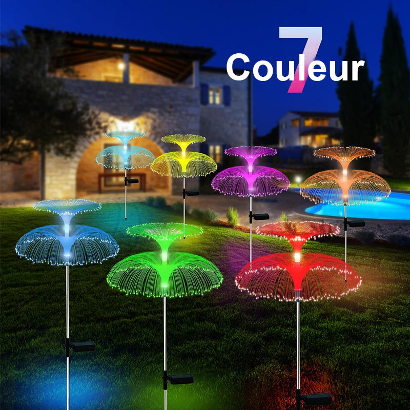 Lampe solaire à double couche pour méduses