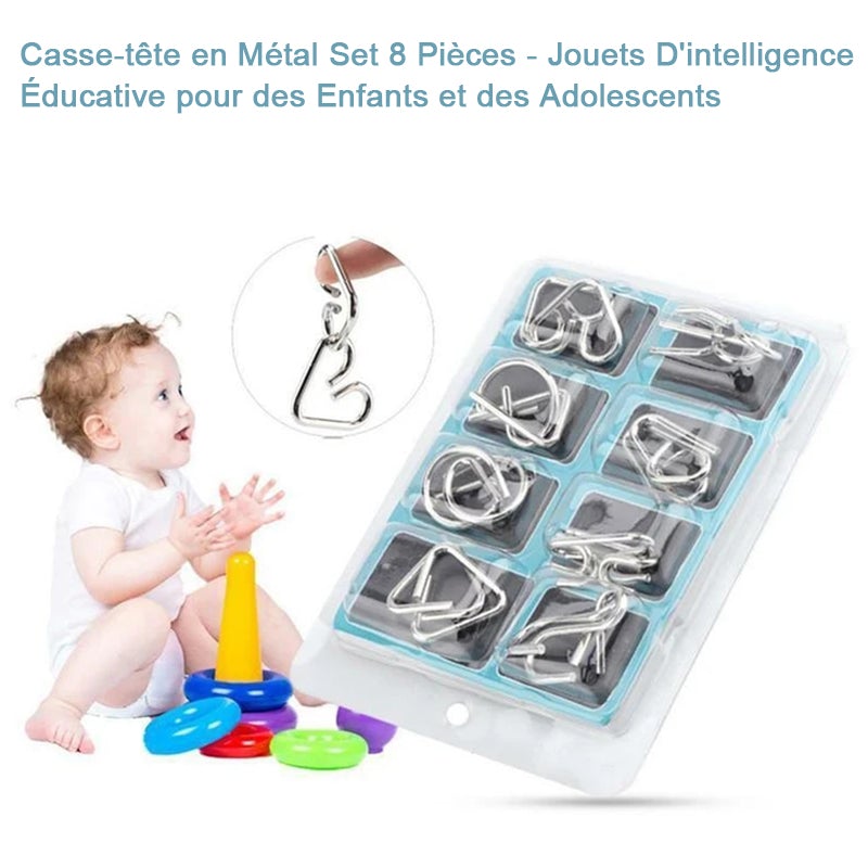 Jouets Casse-tête en Métal Set (8 Pièces) - ciaovie