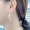 Boucles D'oreilles Ovales à La Mode