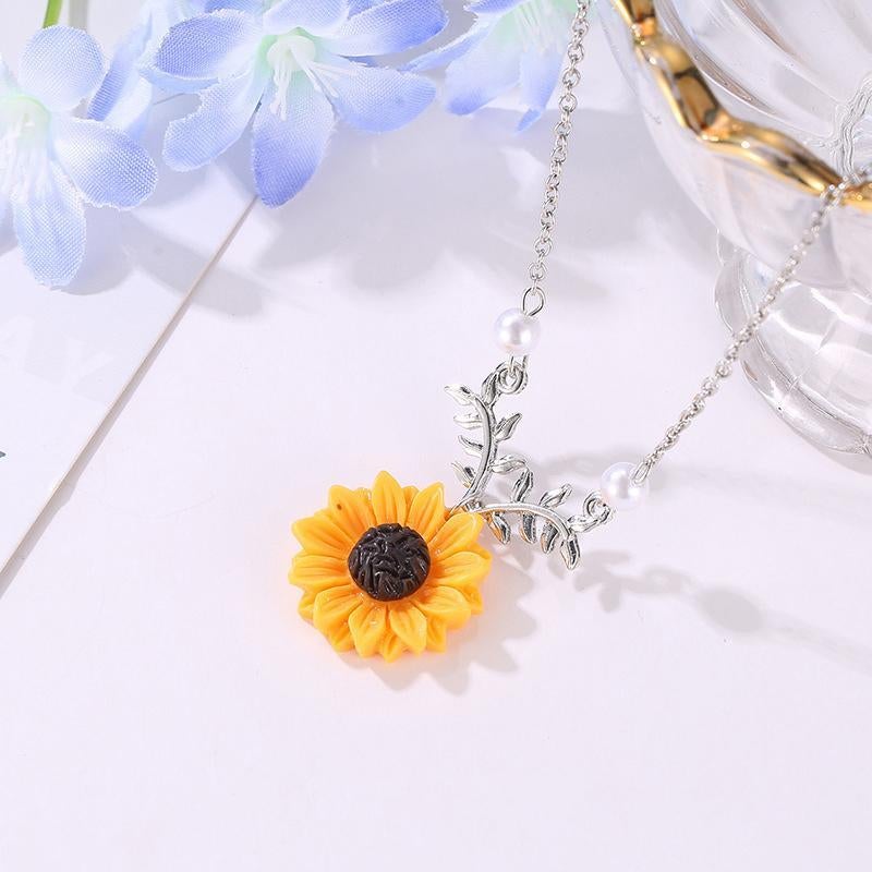 Collier de Tournesol avec Perles Fascinantes