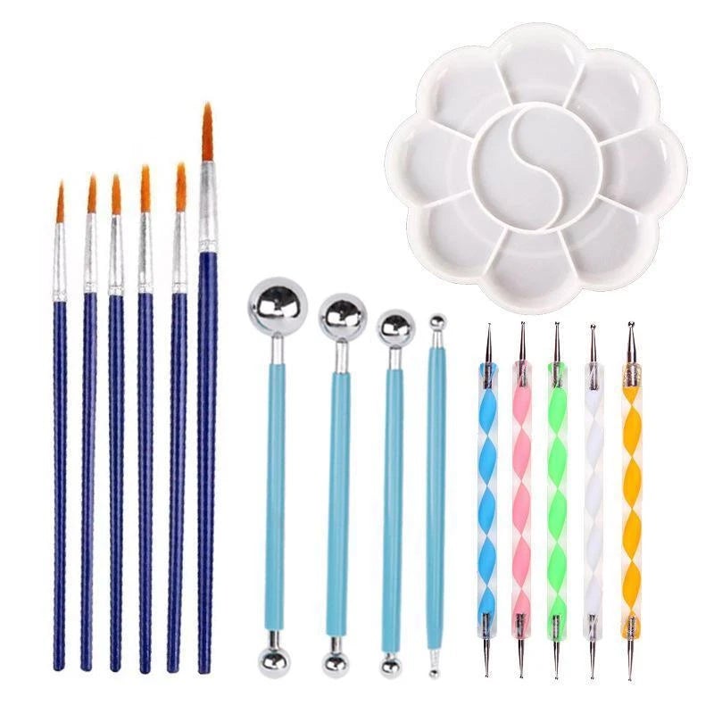 Ensemble D'outils Peinture pour Mandala (20 pièces) - ciaovie