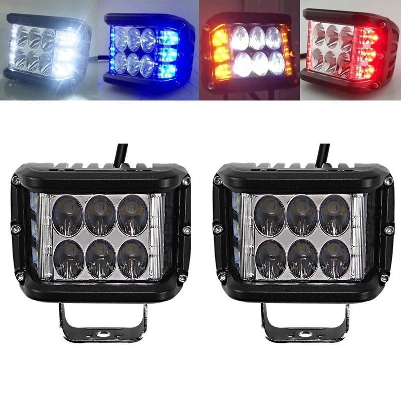 LED Projecteur Stroboscopique à Trois Côtés pour Voiture