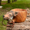 Tasse en bois sculptée à la main