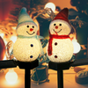 Lampe solaire bonhomme de neige