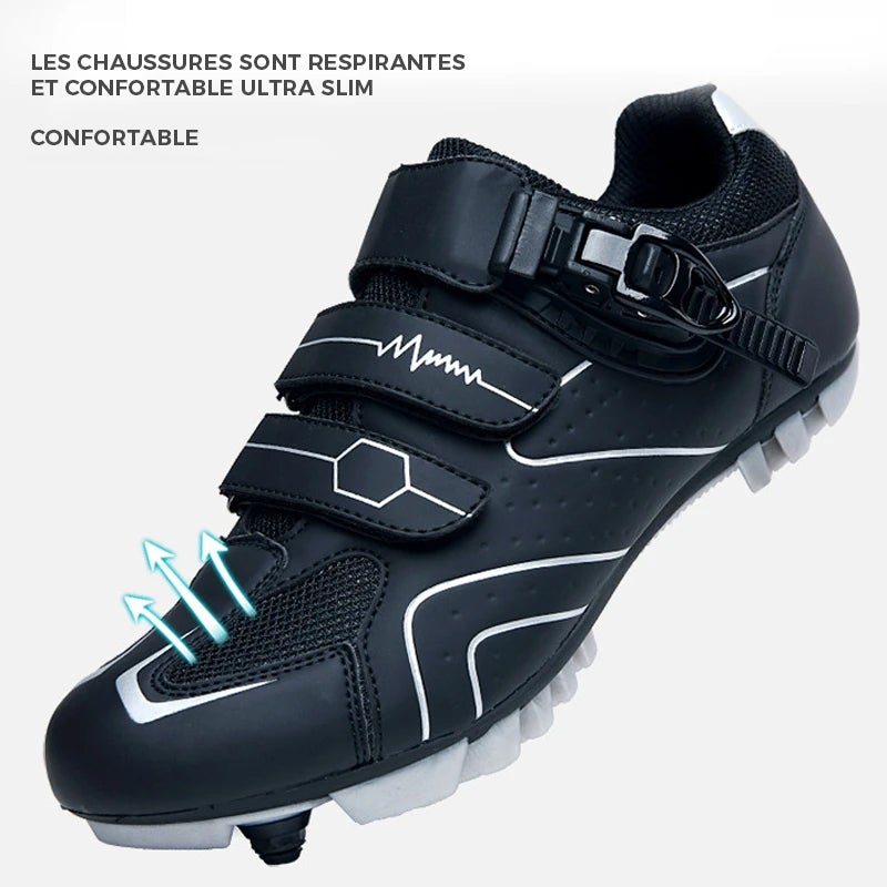 Chaussures autobloquantes pour vélos de sport professionnels