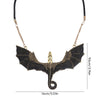 Collier Dragon Volant Ailé Noir