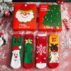 Coffret Cadeau De Noël Chaussettes En Molleton Corail