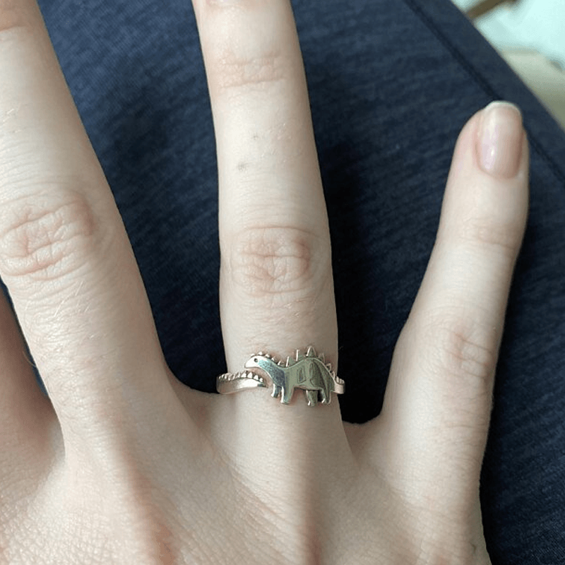 Bague Réglable en Forme de Dinosaure Mignon