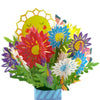 Carte de Bouquet de Fleurs en 3D