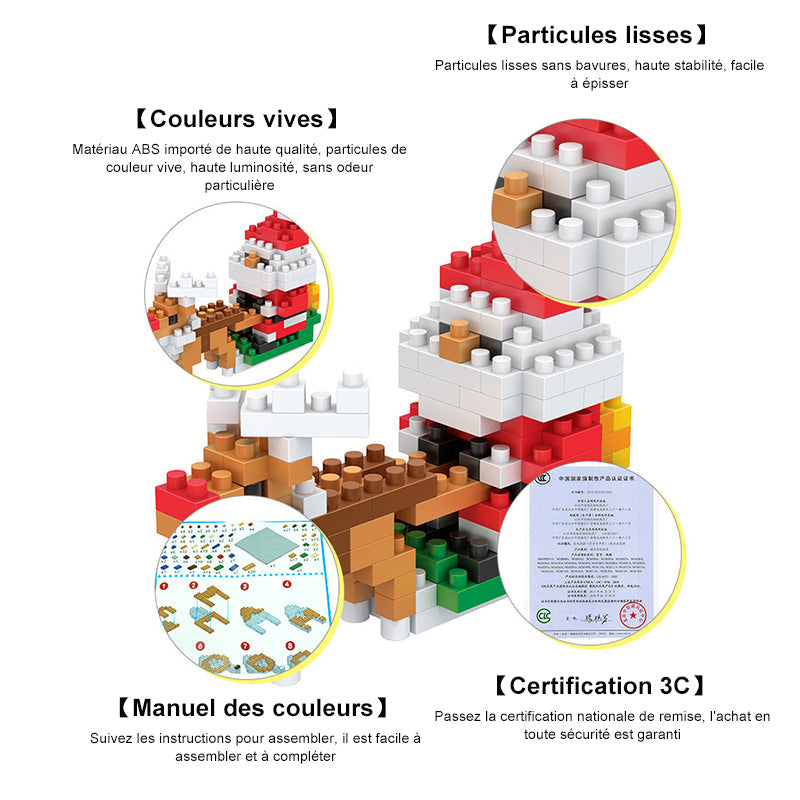 Modèle de Bloc de Construction Créatif Bricolage