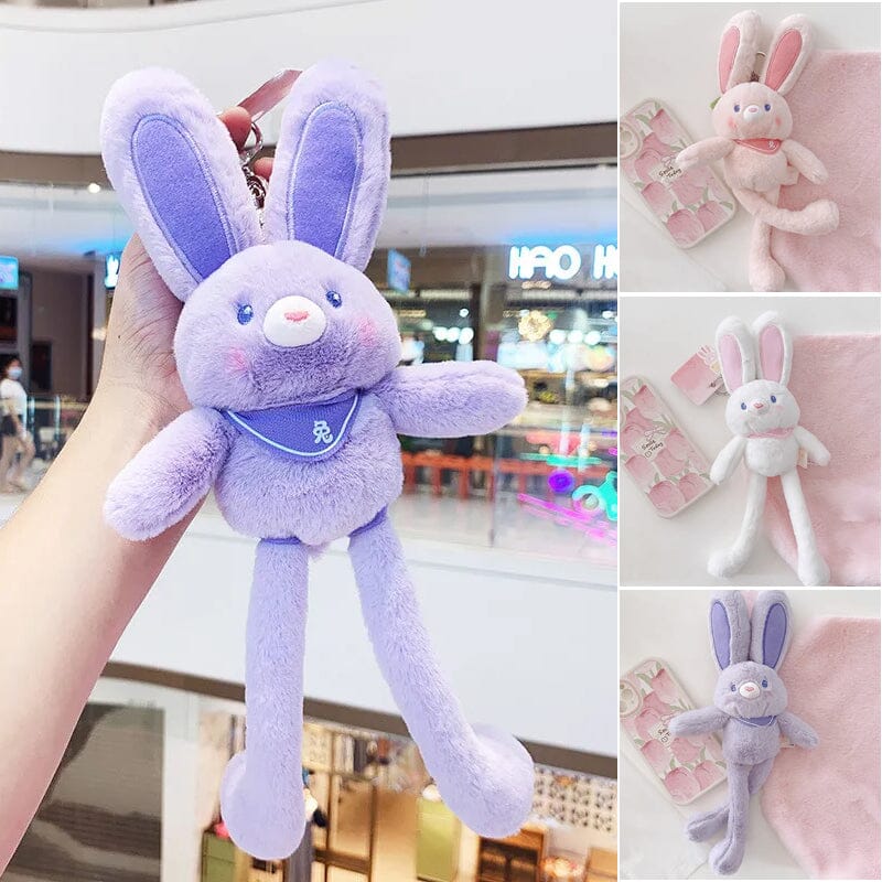 Poupée lapin en peluche