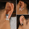 Boucles d'Oreilles Décorative de Chaton