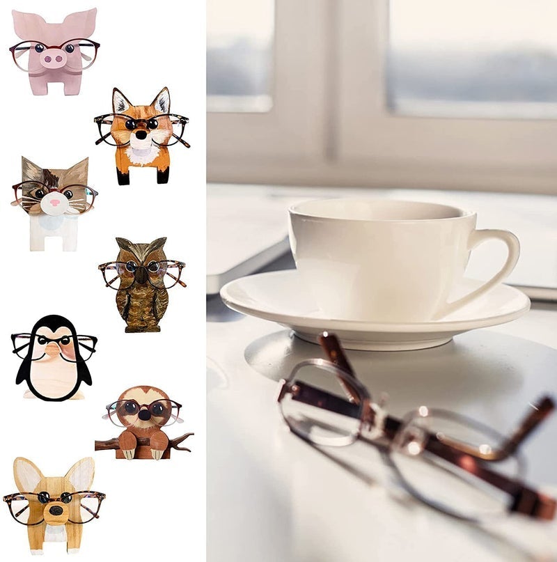 Porte-lunettes Mignons en Bois Forme D'animal